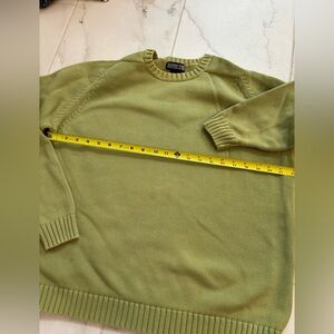 Lands End Celery Green Sweater